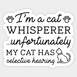 Cat Whisperer Sticker